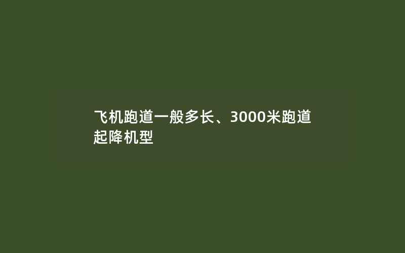 飞机跑道一般多长、3000米跑道起降机型