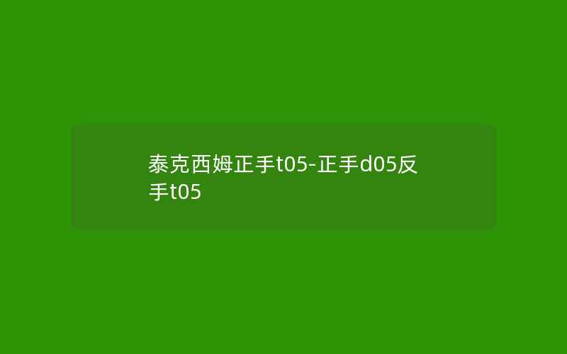 泰克西姆正手t05-正手d05反手t05