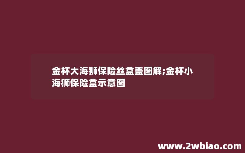 金杯大海狮保险丝盒盖图解;金杯小海狮保险盒示意图