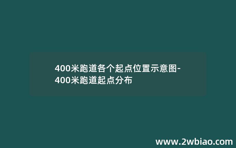 400米跑道各个起点位置示意图-400米跑道起点分布