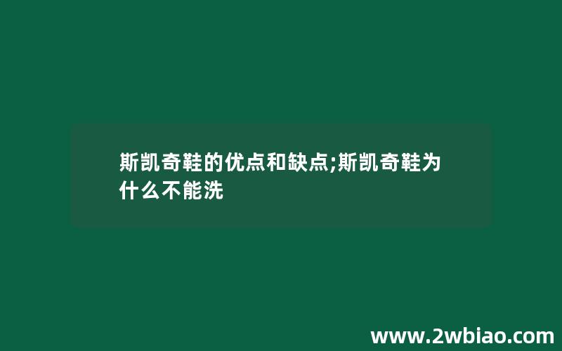 斯凯奇鞋的优点和缺点;斯凯奇鞋为什么不能洗