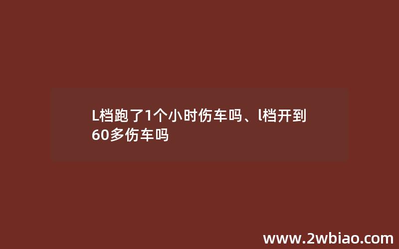 L档跑了1个小时伤车吗、l档开到60多伤车吗